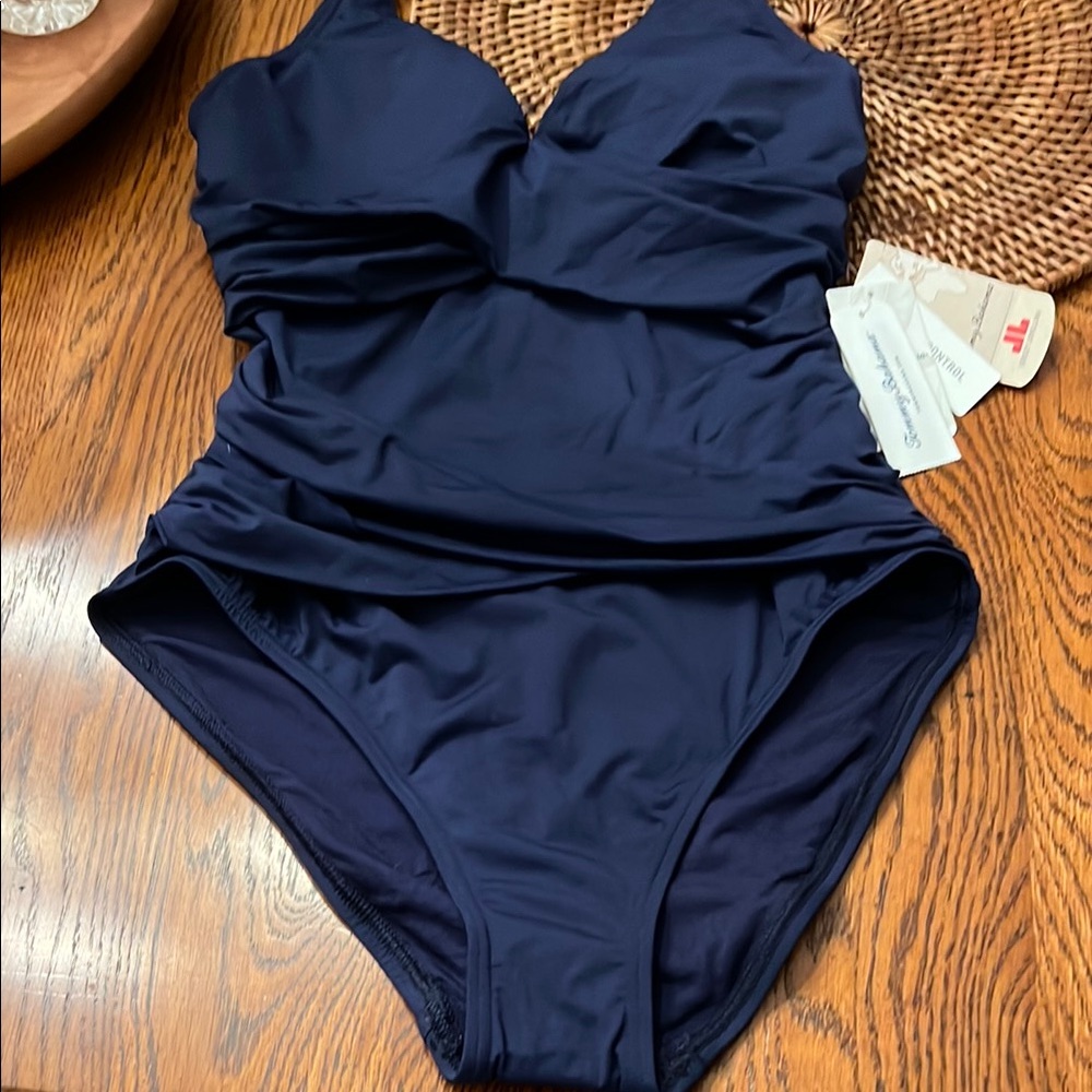 Tommy Bahama Pearl Criss Cross Swimsuit NWT